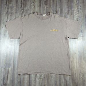 Vintage 90s The Lion King Embroidered Striped T-Shirt Movie Promo Made in USA XL